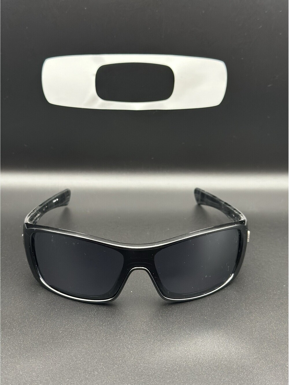 Oakley Antix Polished Black/Plaid w/Grey Lenses